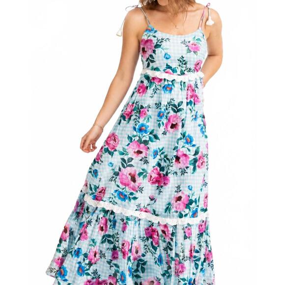 BILA77 Dresses & Skirts - NEW BILA77 jimi maxi dress in check floral